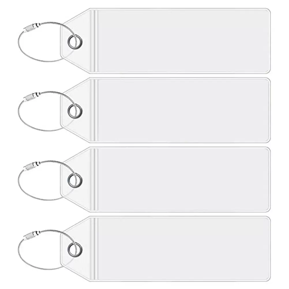 4 Pcs Cruise Baggage Tag Luggage Tags Name Business Travel Suitcase Labels Identifier Packing Bags for Stainless Steel Pvc