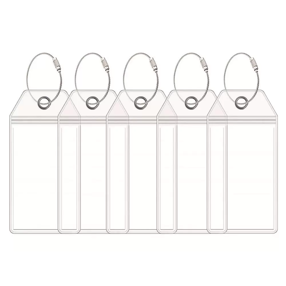 Bomutovy 10Pcs Cruise Luggage Tag Holders for Carnival. NCL & Princess Cruise. Cruise Essentials for Cruise Travel. Silver