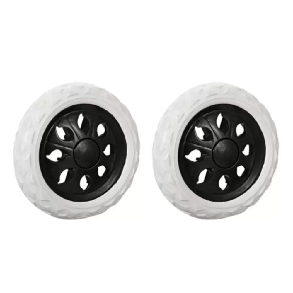 2PCS Suitcase Parts Accessories Luggage Black 6.5Inch Dia Travelling Trolley Caster Rubber Foaming Shopping Cart Wheels BLACK