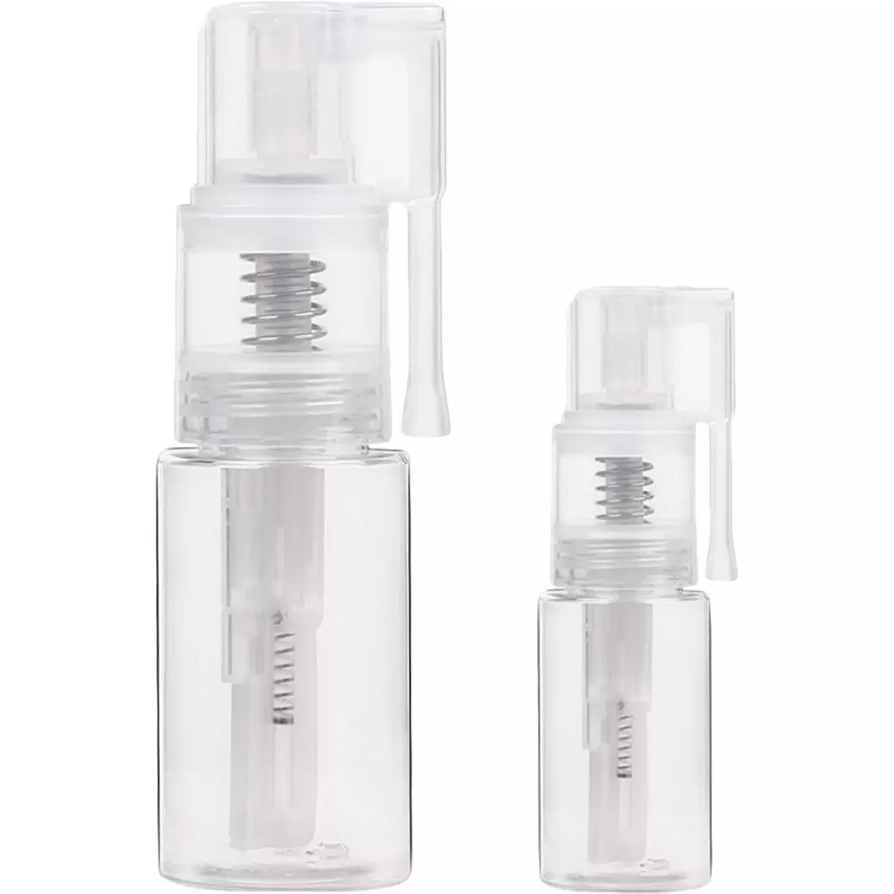 2pcs Multi-use Clear Spray Bottles Empty Refillable Spray Bottle Medical Powder Oral Spray Bottle