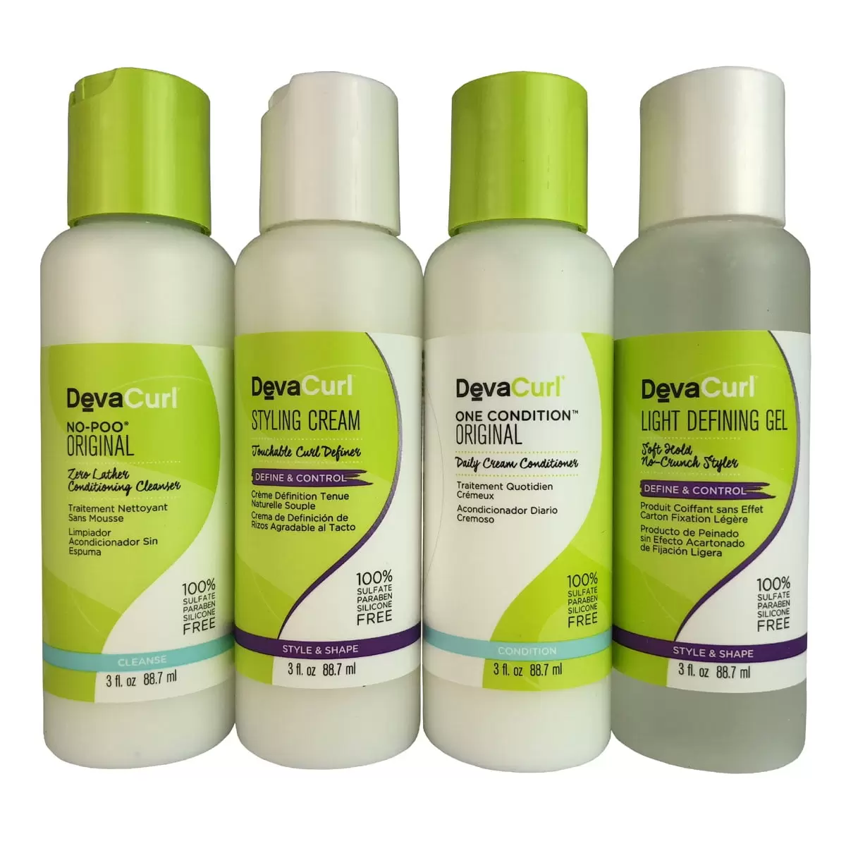 ($45 Value) DevaCurl Curls-On-The-Go Travel Essentials Kit (4-Pc)