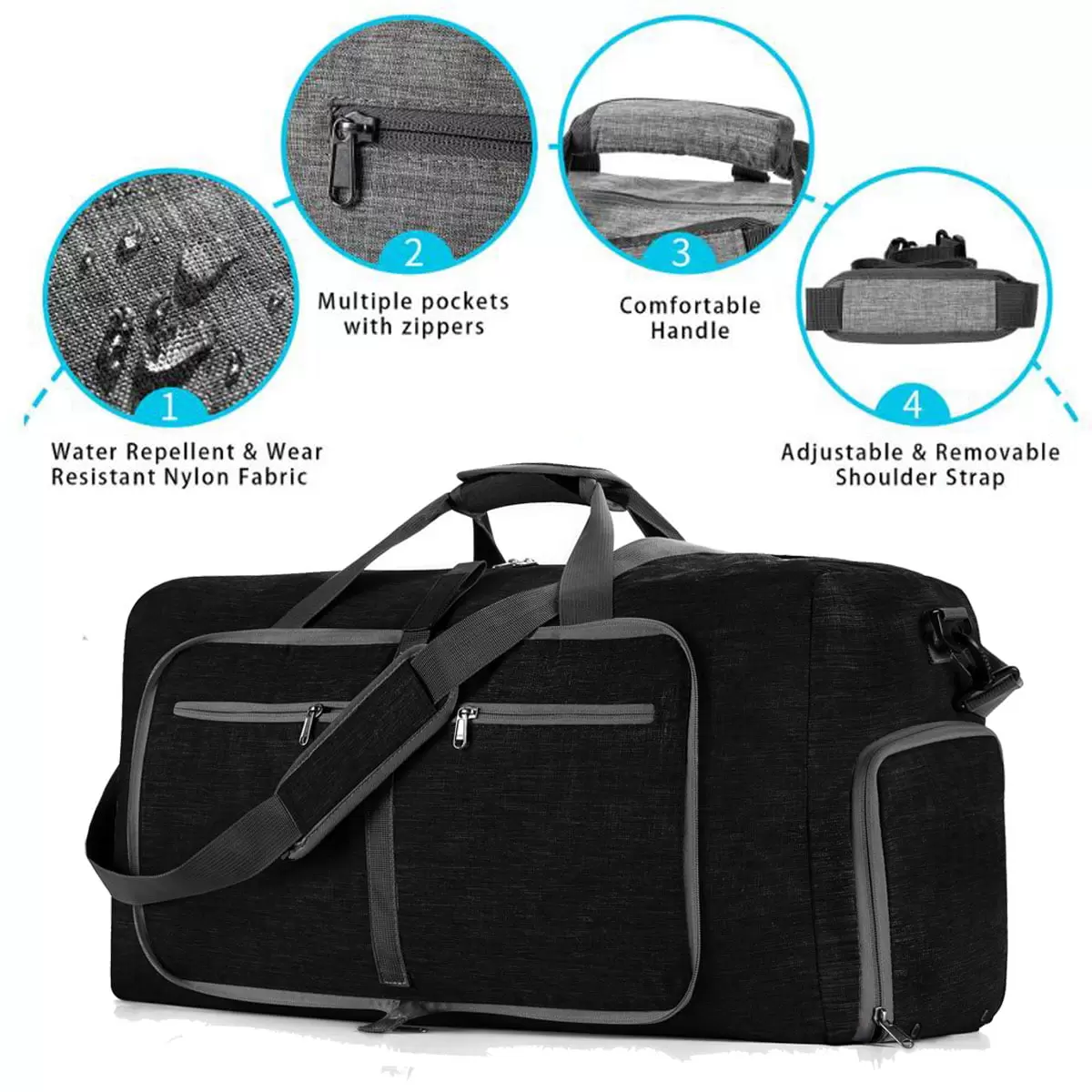 Multipurpose Travel Storage Bag Foldable Organize Handbag Weekend Bags