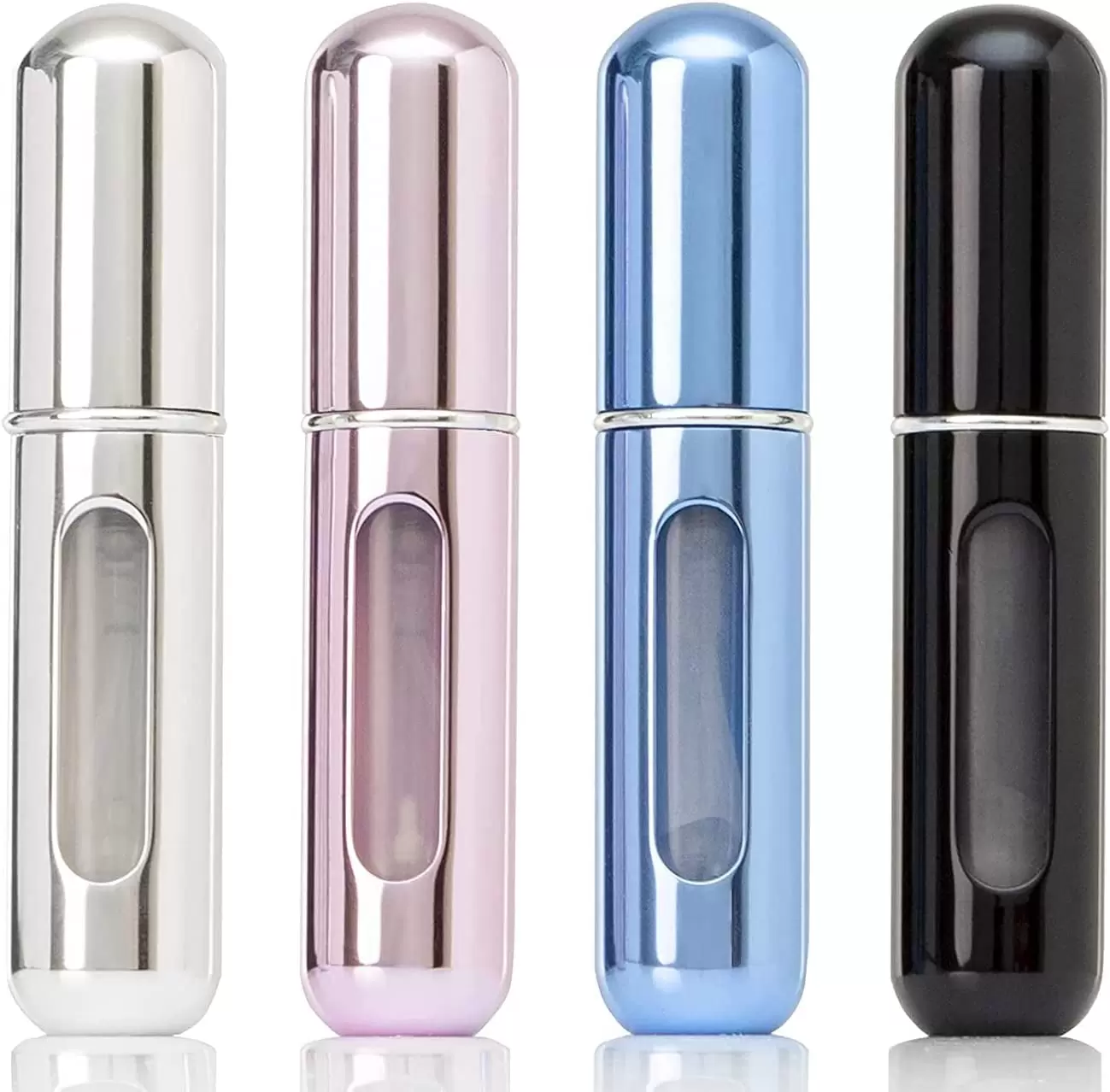 4PCS Refillable Perfume Atomizer Bottle. Portable Travel Perfume Mini Spray Bottles. Cologne Dispenser Perfume Bottles. Portable Empty Perfume Spray Bottle for Travel. Perfume Container with Bag