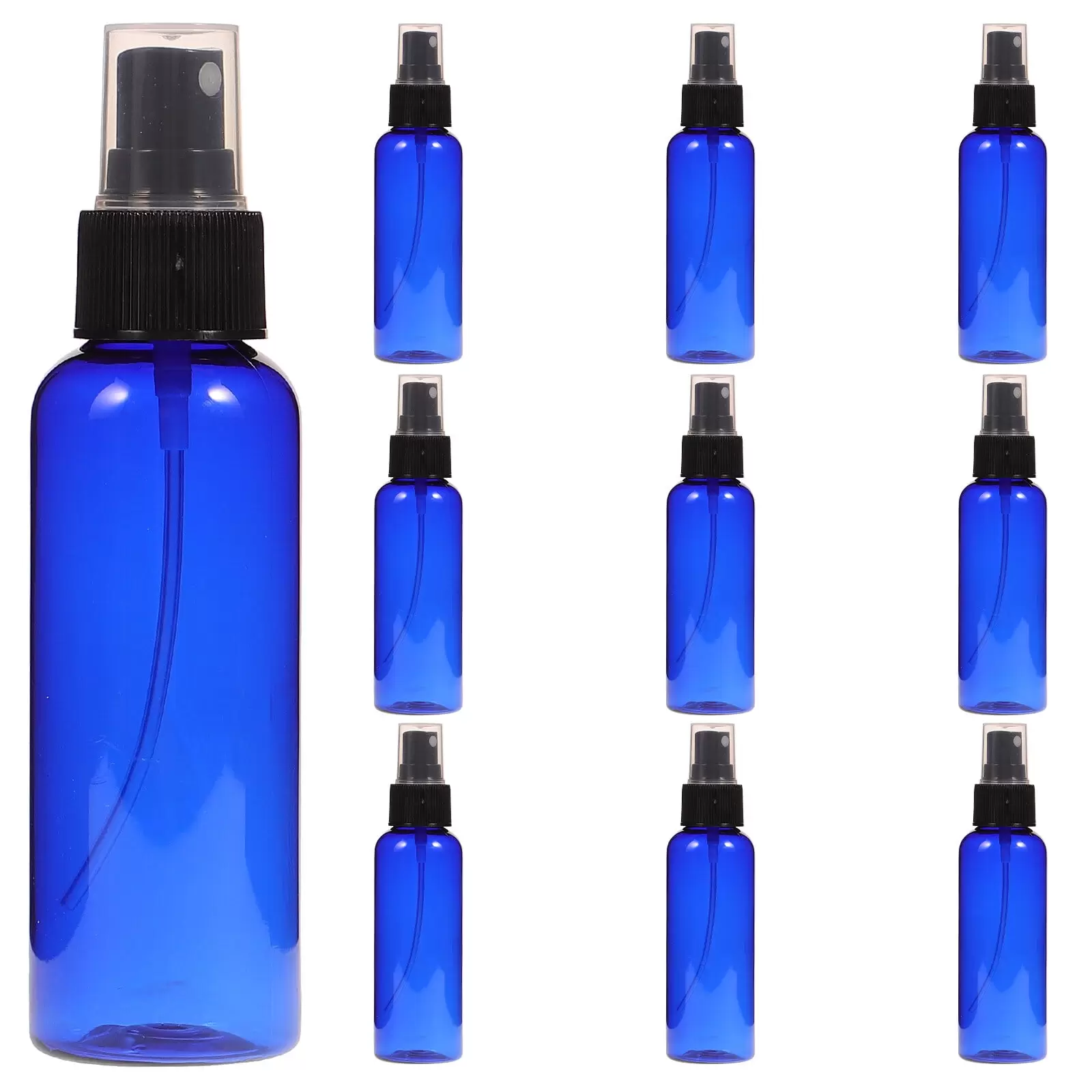 10pcs 100ml Empty Spray Bottle Refillable Bottles Portable Liquid Bottle for Travel Blue