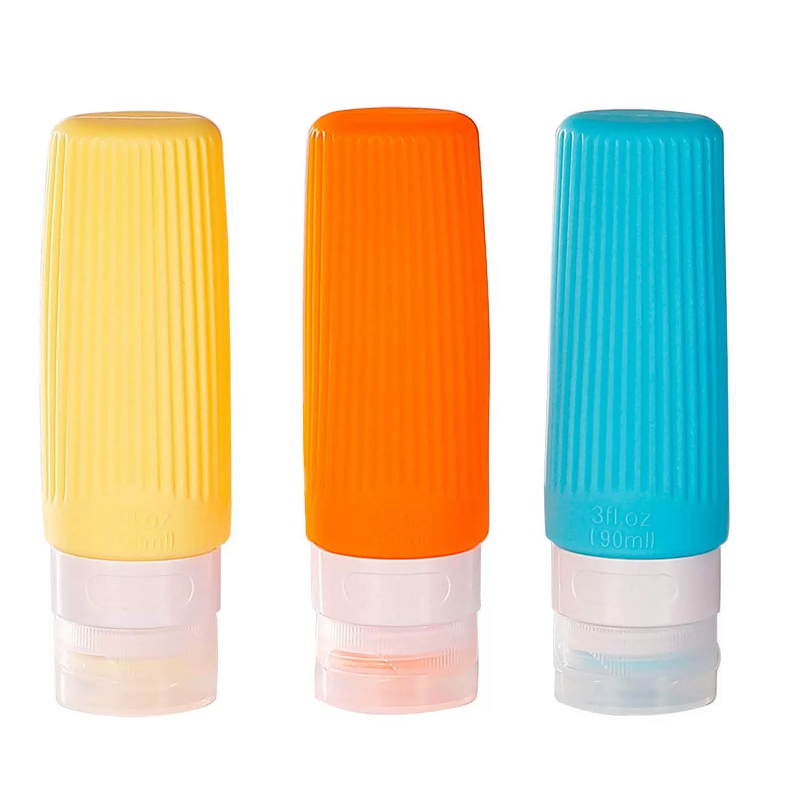 4pcs Travel Shampoo And Conditioner Bottle 90ml Refillable Toiletry Container