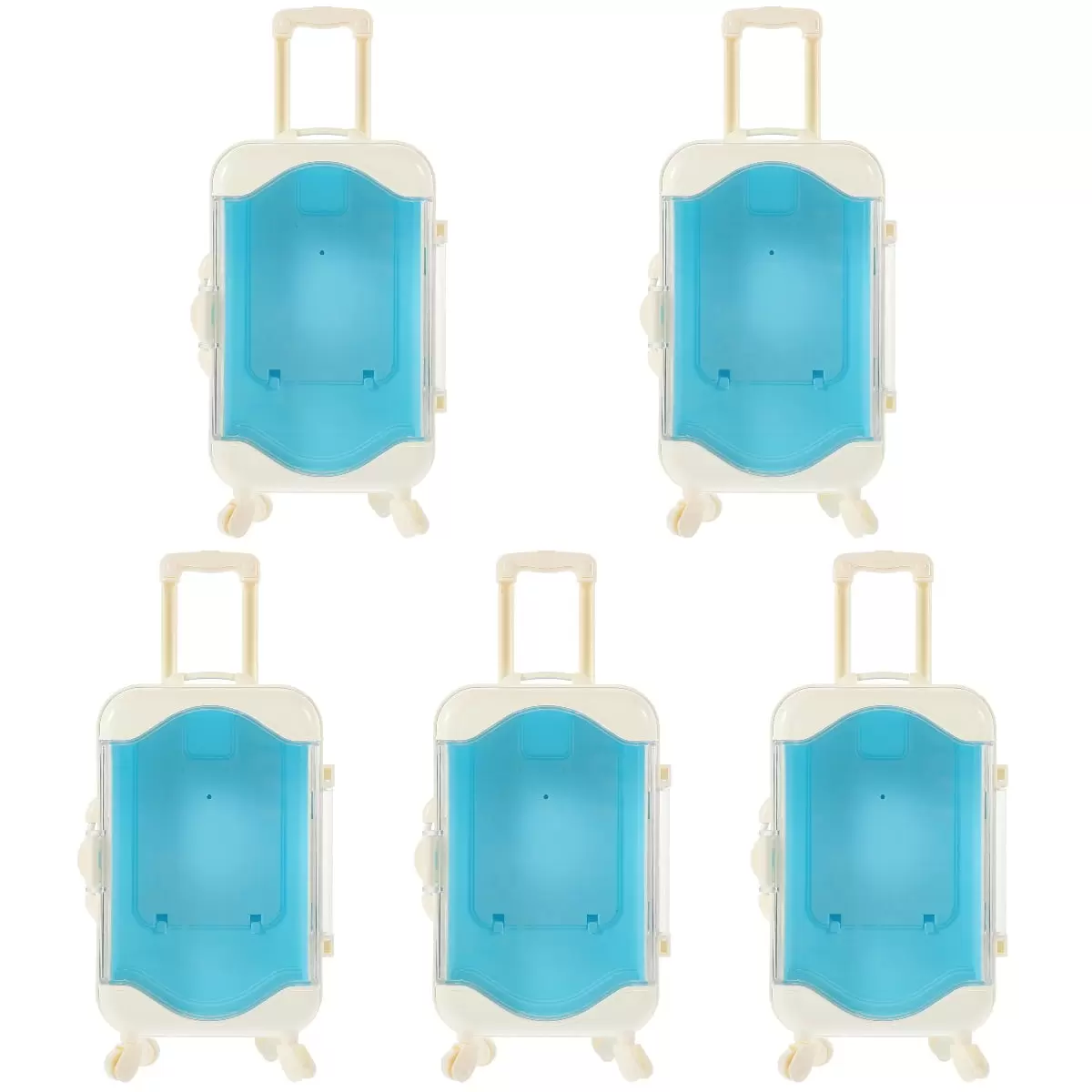 5 Pack Mini Suitcase Decor Mini House Ornament Carry on Luggage Mini Houses Mini Luggage Cases Mini House Suitcase Child