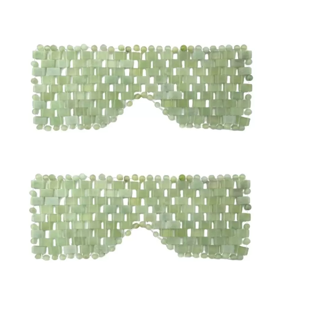 2x Natural Jade Eye Natural Jade for Soothing Cooling And