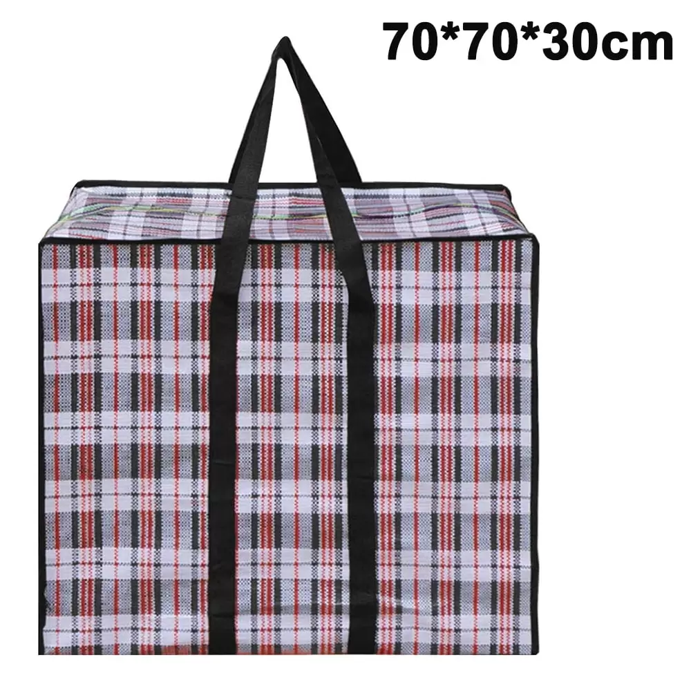 Large Storage Bag (Set of 6) With Durable Zipper. Organizer Bag. Moving bag. Water Resistant. Carrying Bag. Camping Bag for Clothes. Bedding. Comforter. Pillow