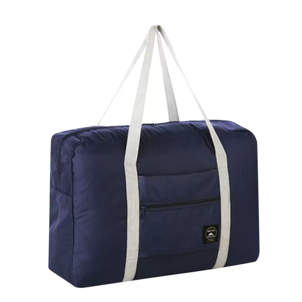 Pompotops Large Storage Bags Large Travel Bag Storage Bag Luggage Folding Handbag Shoulder. Blue