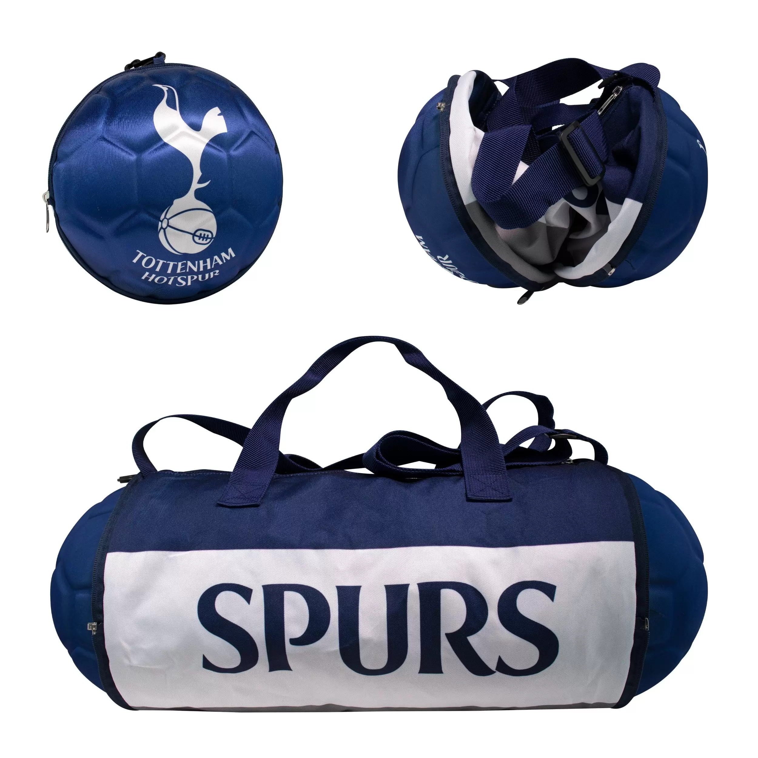 Maccabi Art Official Tottenham FC Soccer Ball Shaped Duffel Bag for Sports