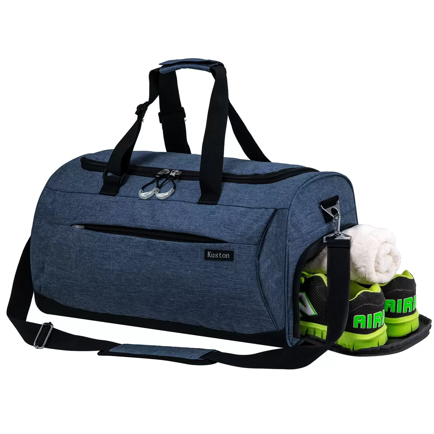 Kuston Sports Gym Bag with Shoes Compartment for Men and Women