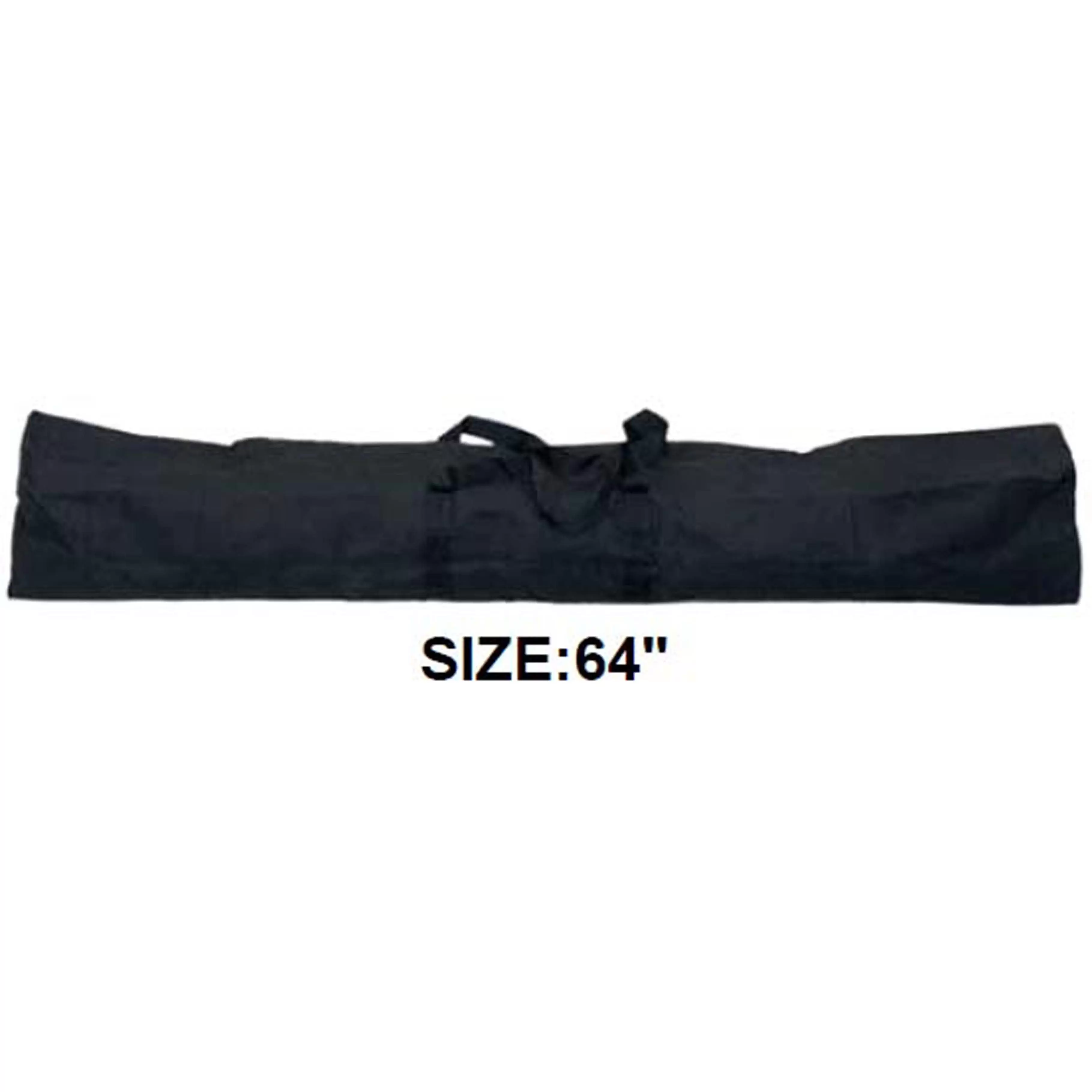 ADROIT 64 Black Canvas Long Travel & Storage Bag | Size 64 x 9 x 9 | Reinforced Nylon Handle | Perfect Storage For Long Items Like Flags. Poles. Tripods. Fishing Rods. Skis. Golf Clubs