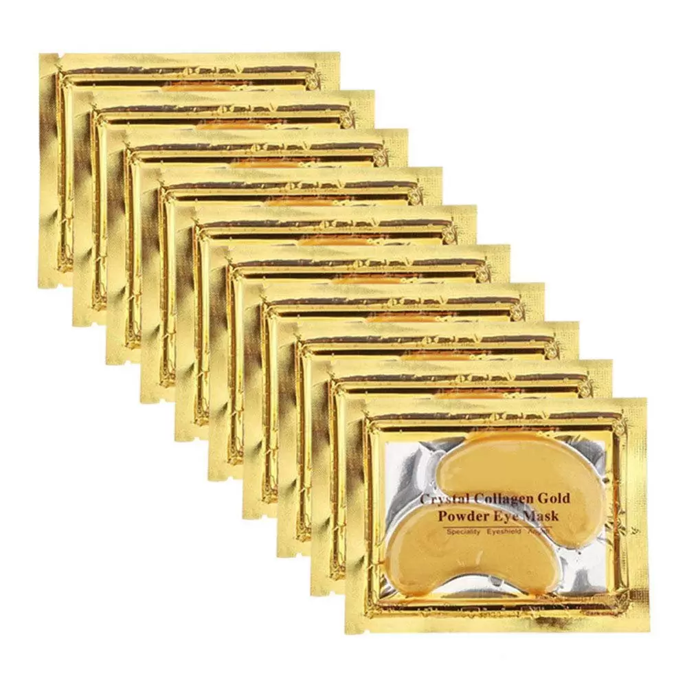 Anti Aging Dark Circle Collagen 24k Gold Eye Patches Pad Mask Bag Gel VeniCare