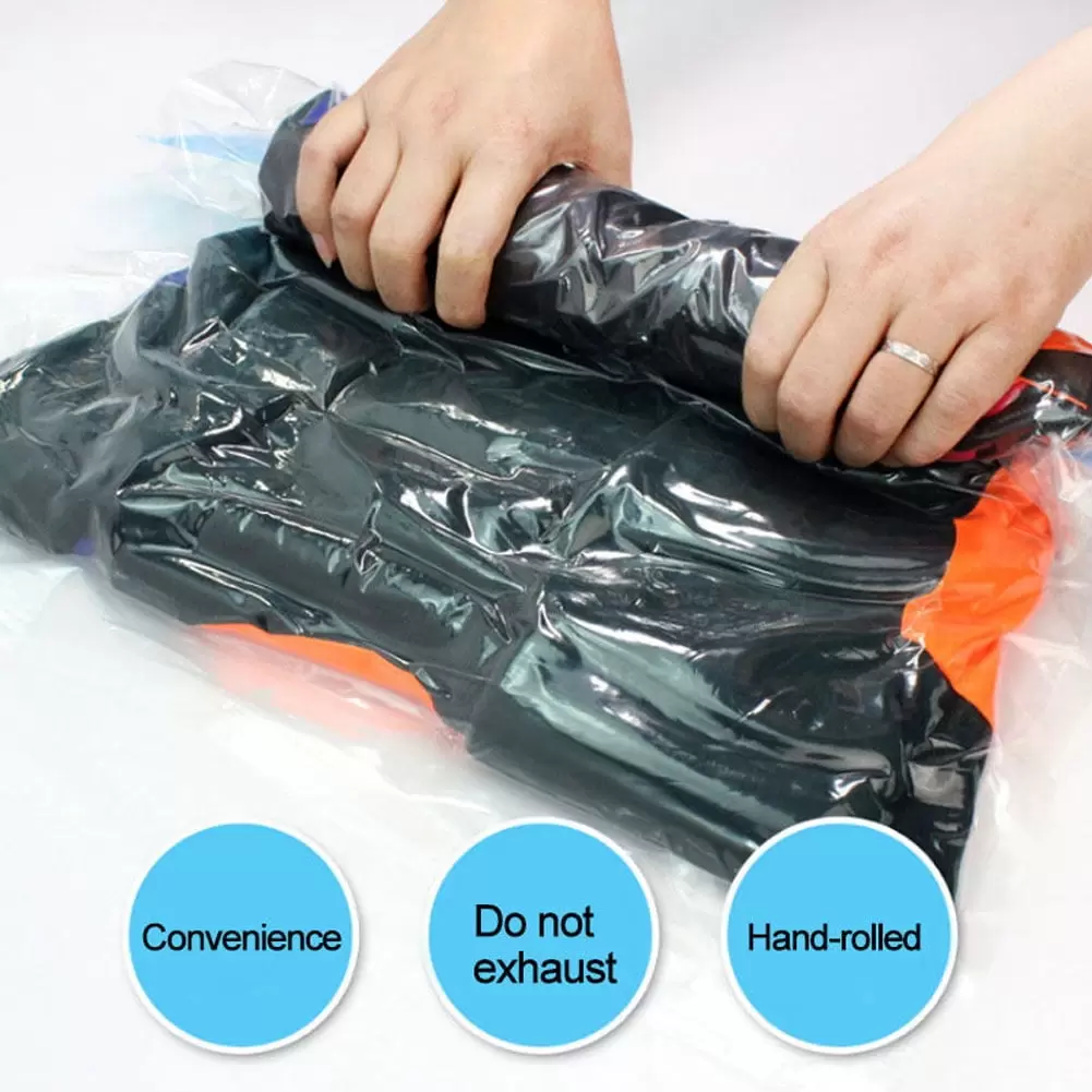 Honrane Waterproof Clothes Vacuum Storage Bag Packing Travel Luggage Organizer Pouch