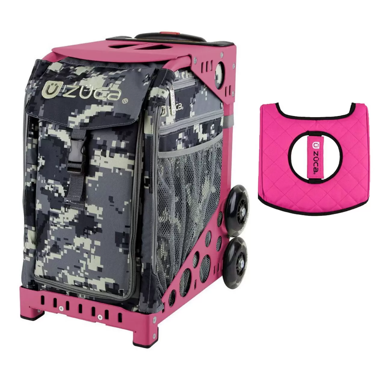 Zuca 18 Sport Bag - Anaconda with Black/Pink Seat Cover (Pink Frame)