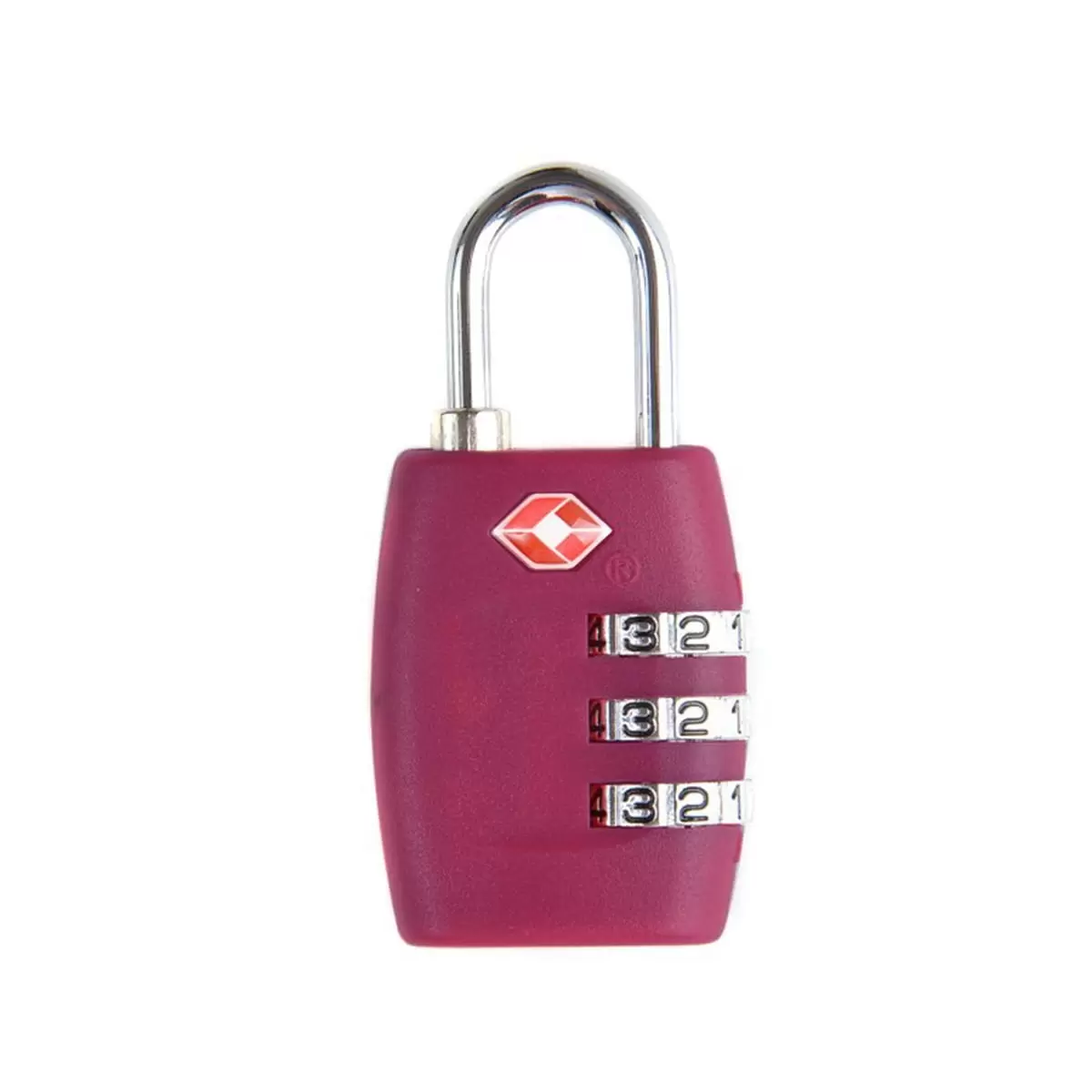 OUNONA TSA-335 TSA Approved Security Luggage Padlock 3-Digit Combination Password Lock Padlock (Rose Red)