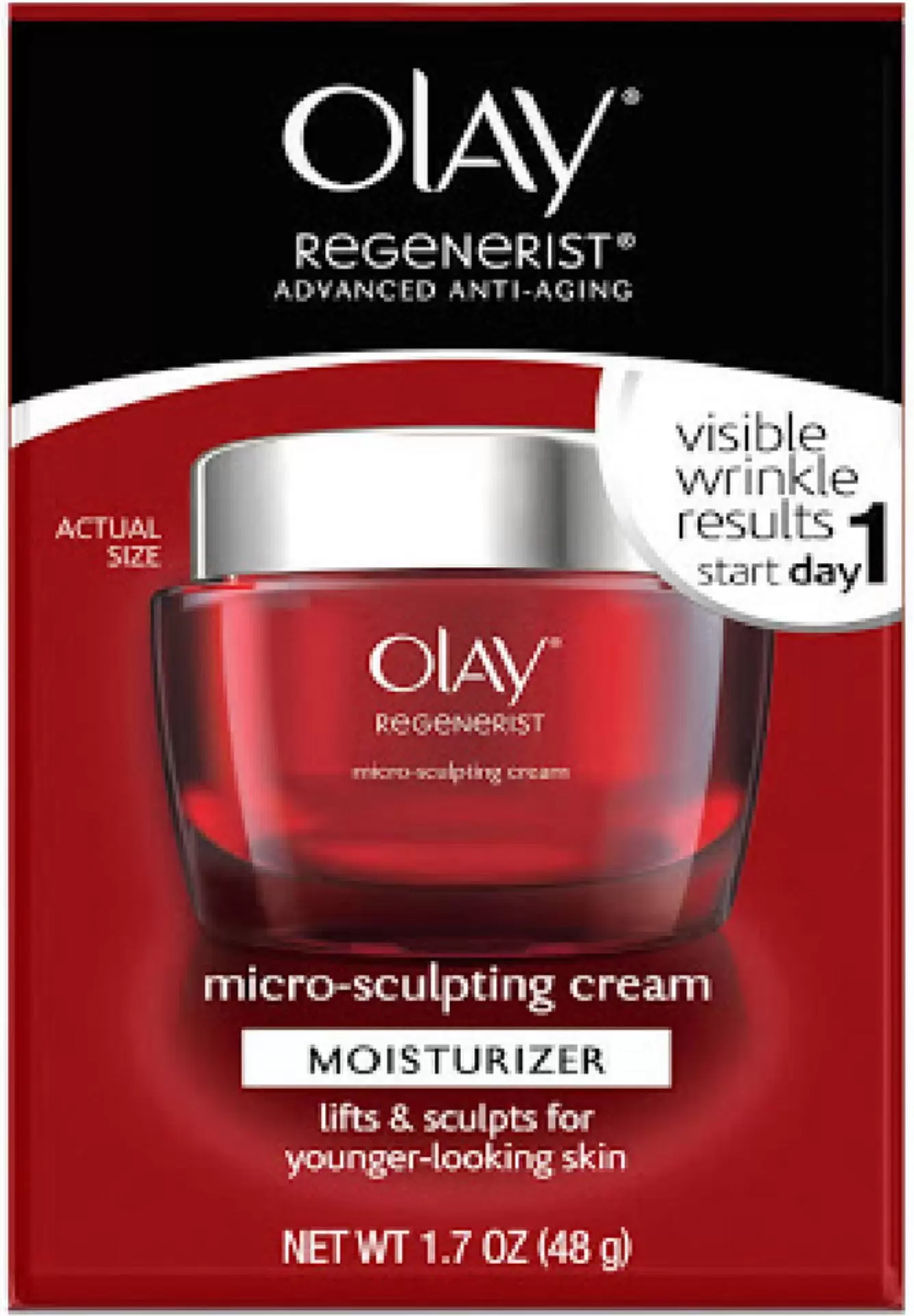 OLAY Regenerist Advanced Anti-Aging Micro-Sculpting Cream. 1.70 oz (Pack of 4)