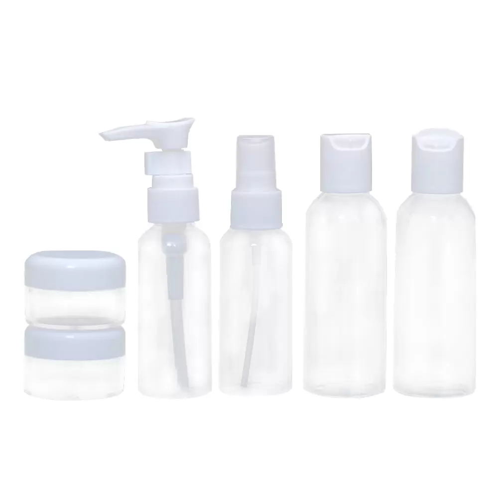 NUOLUX Bottle Spray Bottles Mini Pump Toiletry Dispenser Liquid Jar Cream Refillable Sample Containers Lotionshampoo Jars Pot