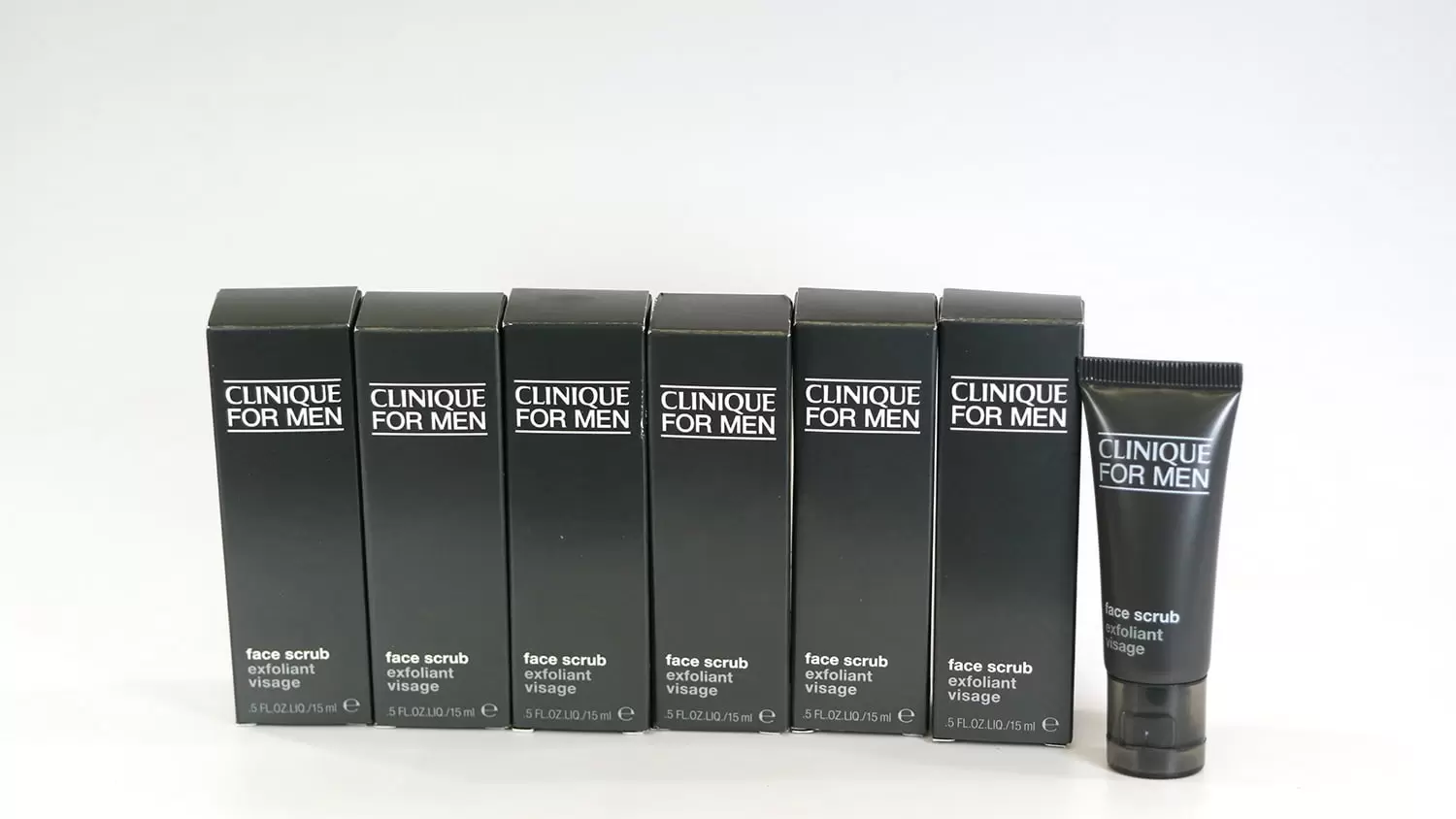 6x Clinique For Men Face Scrub Exfoliant. Travel Size 0.5oz/15ml*6=3oz/90ml