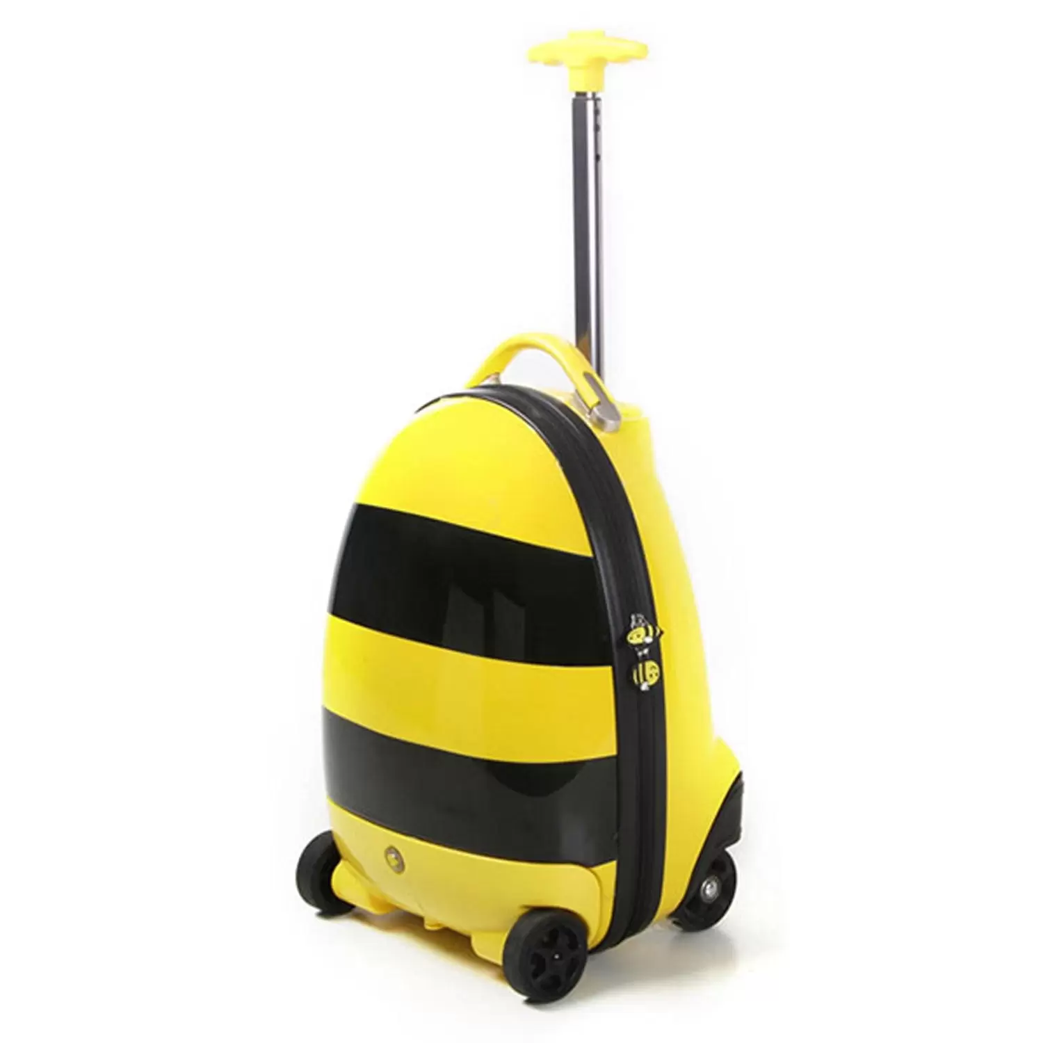 Kids Luggage RC Remote Control Walking Suitcase Fancy Black Yellow Bumble Bee Designed for Children - Perfect for Toddlers and Kids Traveling