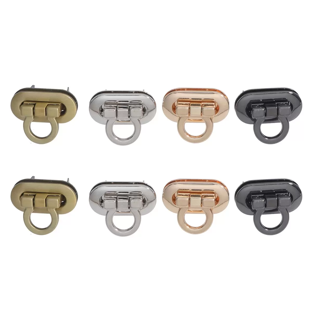 Tinksky 8PCS Metal Lock Practical Mortise Lock Bags Suitcases Accessories Lock Bag Handbag Lock Color 1 2 3 4