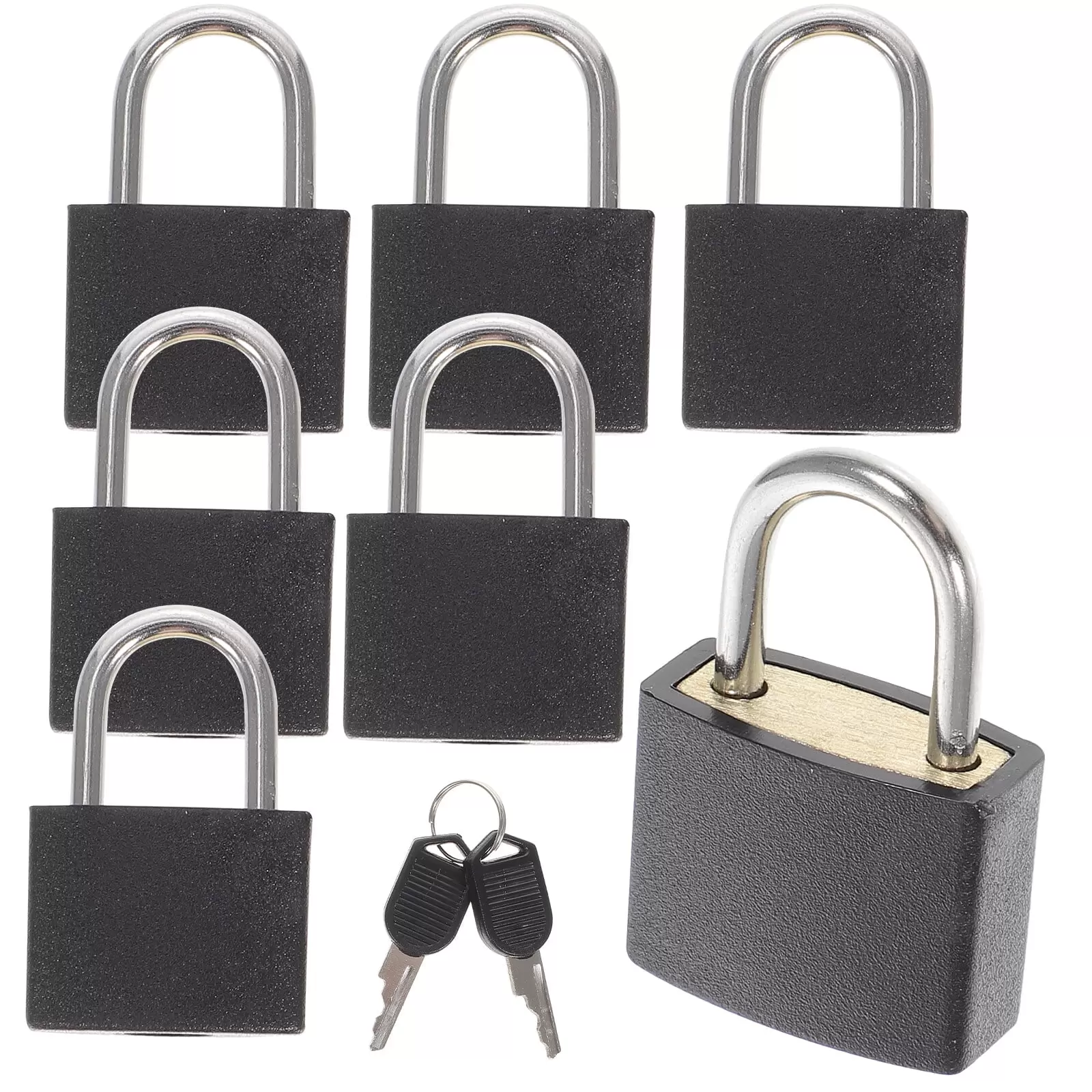 7Pcs Suitcase Locks with Keys Small Luggage Padlocks for School Gym Travel Trips