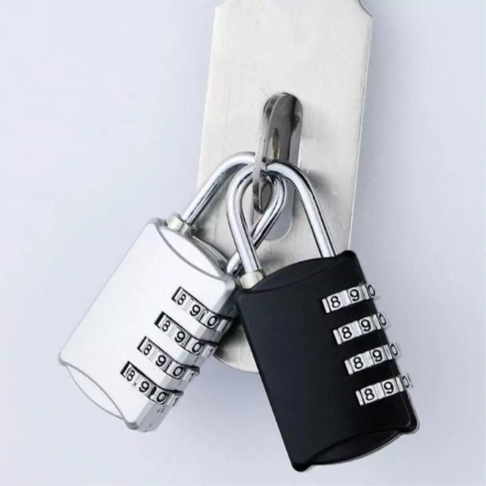 4 Digits Combination Secure Coded Lock Travel Luggage Suitcase Password Padlock