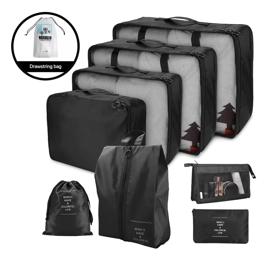 8 Set Packing Cubes Luggage Packing Organizers for Travel Accessories