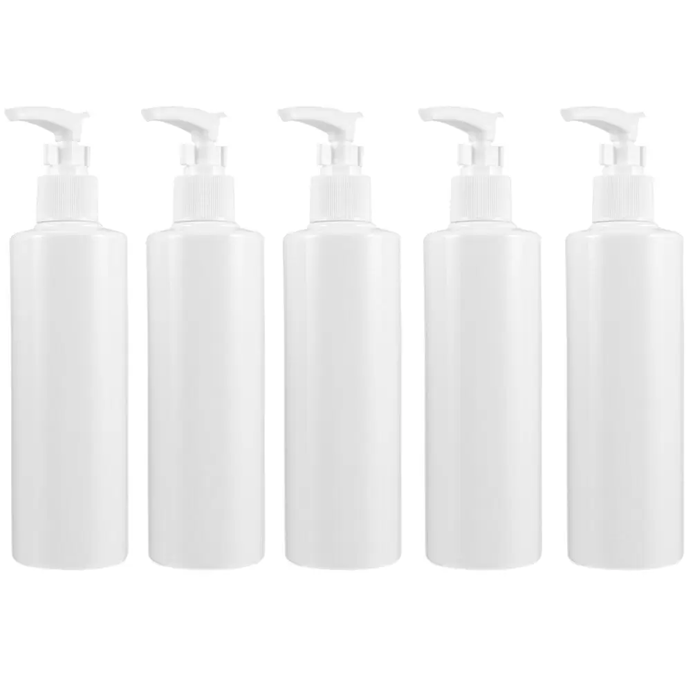 5pcs 250ML Lotion Bottle Portable Empty Pump Bottle Multi-purpose Travel Bottle