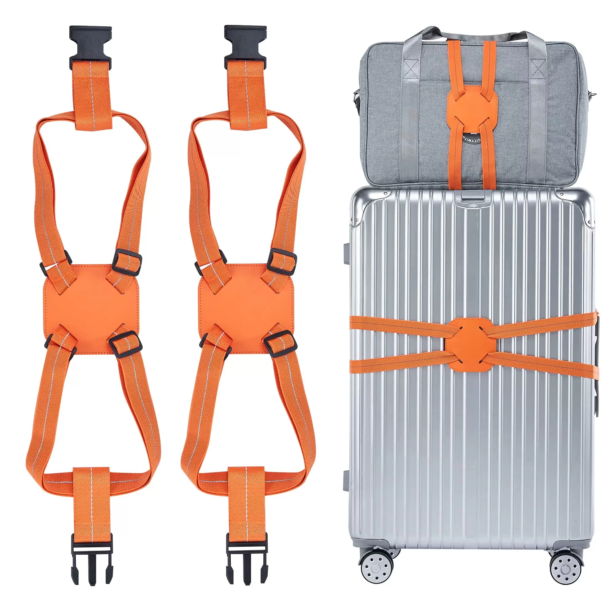 ASYTTY Luggage Straps Suitcase Belt Add-A-Bag Travel Accessories. Heavy Duty Strap 1PC