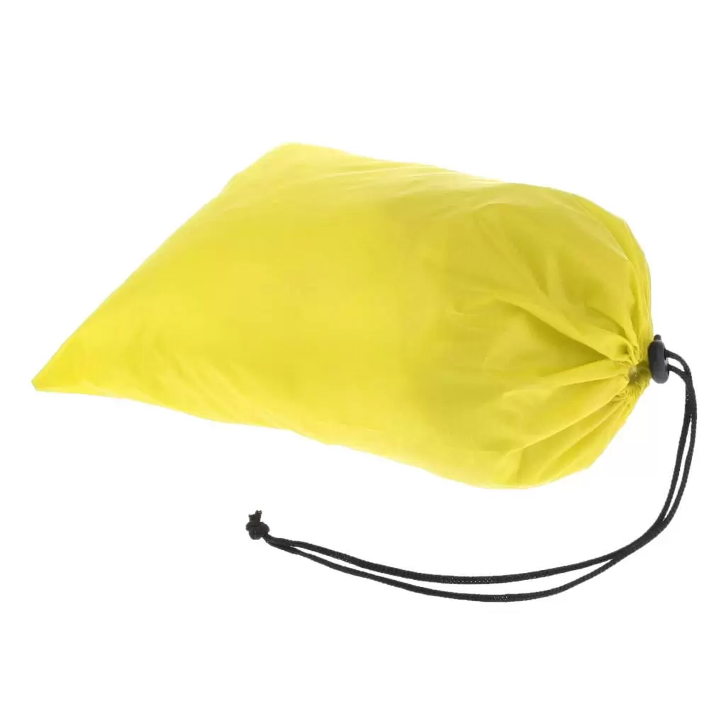 Lightweight Foldable Waterproof Drawstring Storage Bag Stuff Sack Organizer for Swimsuits. Towels. Clothes. Shoes. Toiletries yellow