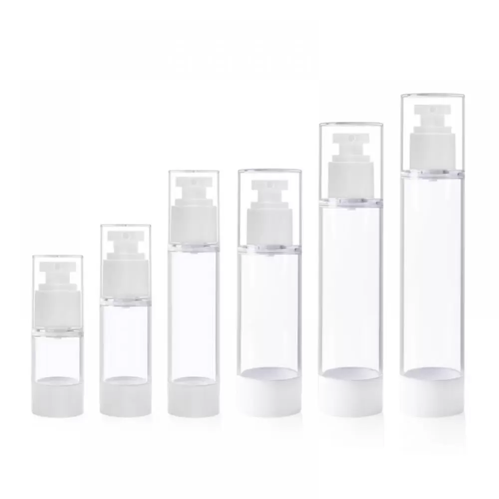 15/30/50ml Airless Cosmetic Cream Pump Bottle Travel Size Dispenser Refillable Containers/Foundation Travel Pump Bottle For Shampo