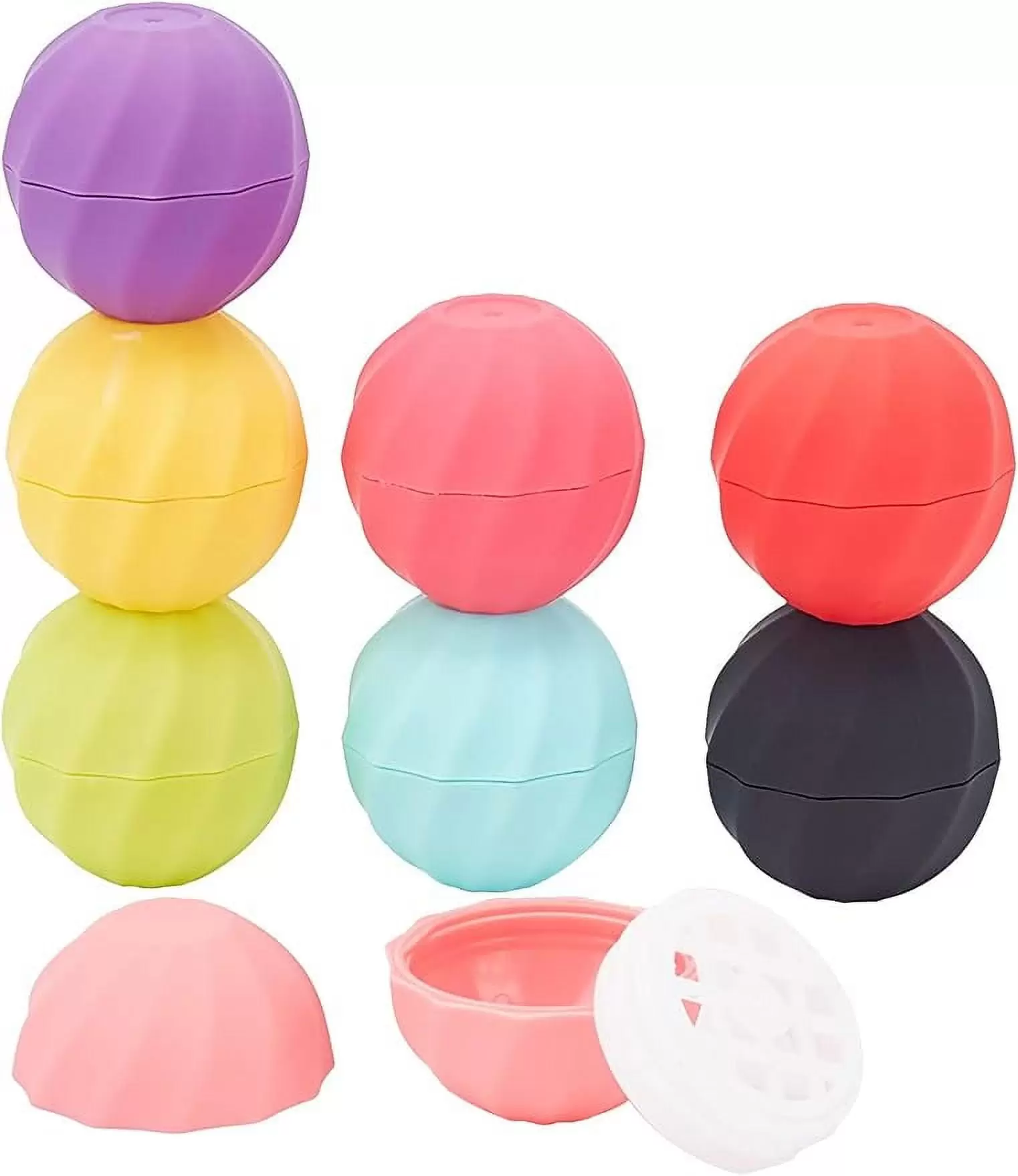 8Sets 7ml Empty Lip Balm Sphere Containers Chapstick Tubes Screw Cap Lipstick Tubes Chapstick Holder for Lip Gloss Colorful Containers Filling Lipstick Box Refillable Lipstick Balm Tubes