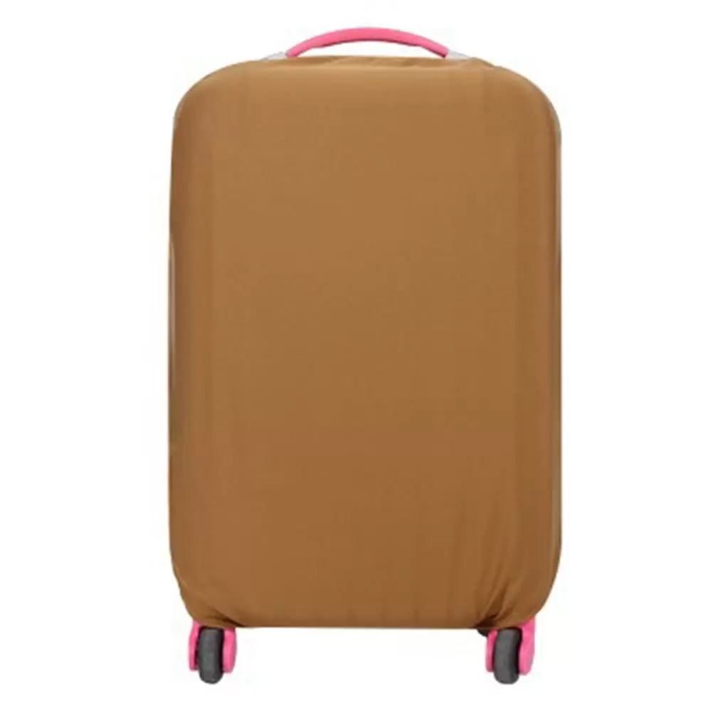 Tinksky Elastic Travel Luggage Cover Suitcase Trolley Case Protective Bag Dustproof Protector for 22-24 Inches (Coffee)