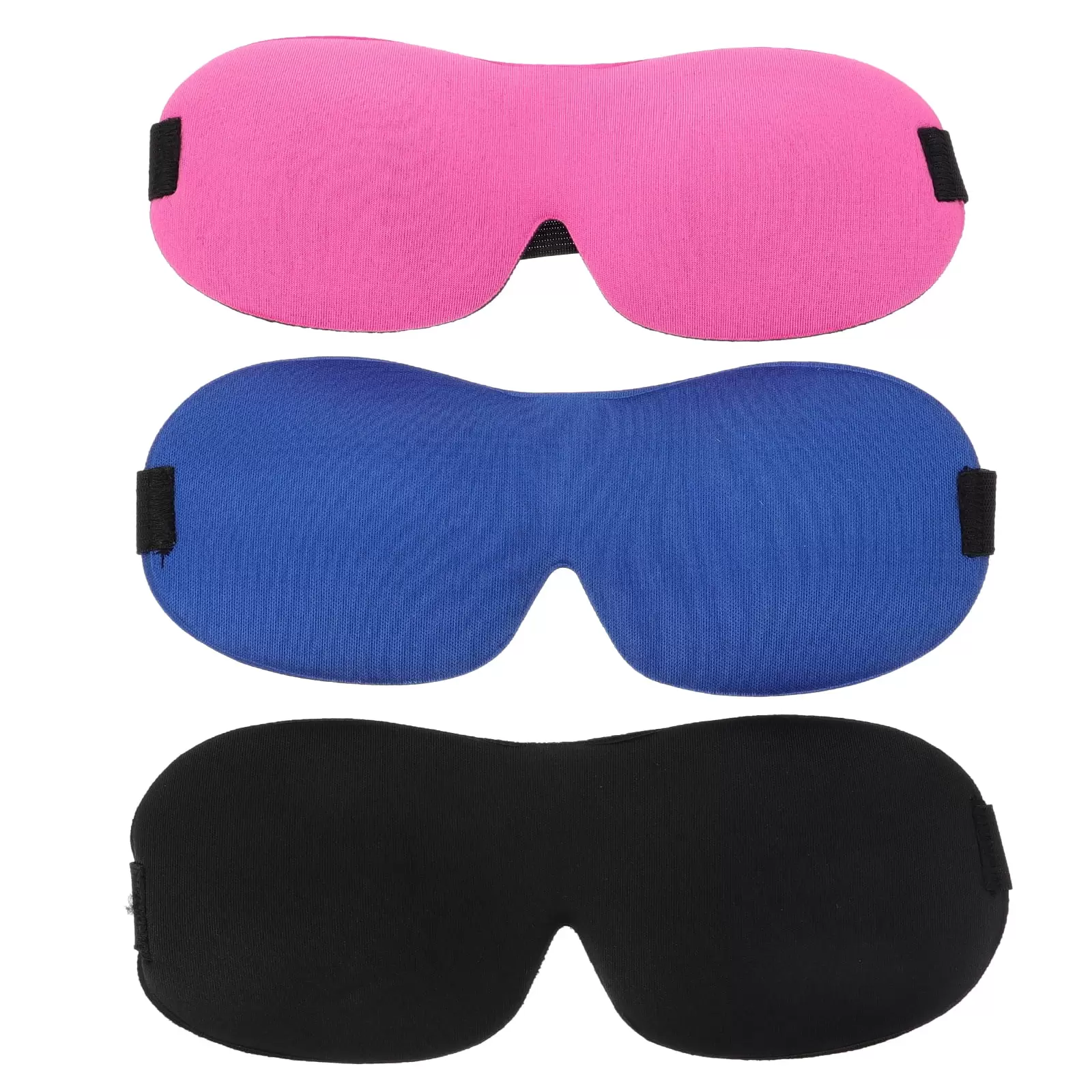 BESTONZON 3Pcs 3D Sleeping Masks Eye Patches Light-shading Eye Masks (Assorted Color)