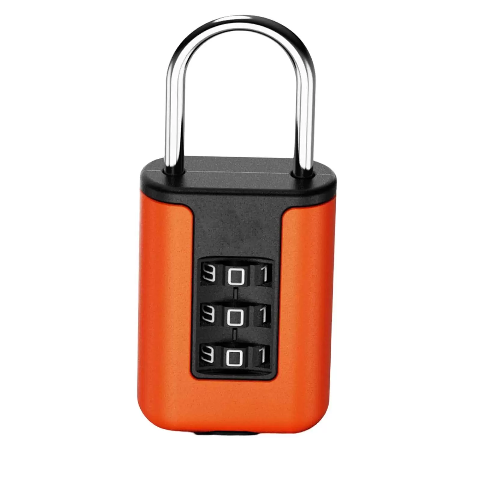 3 Digit Combination Lock Luggage Password Lock for Cabinet Storage Backpack Orange