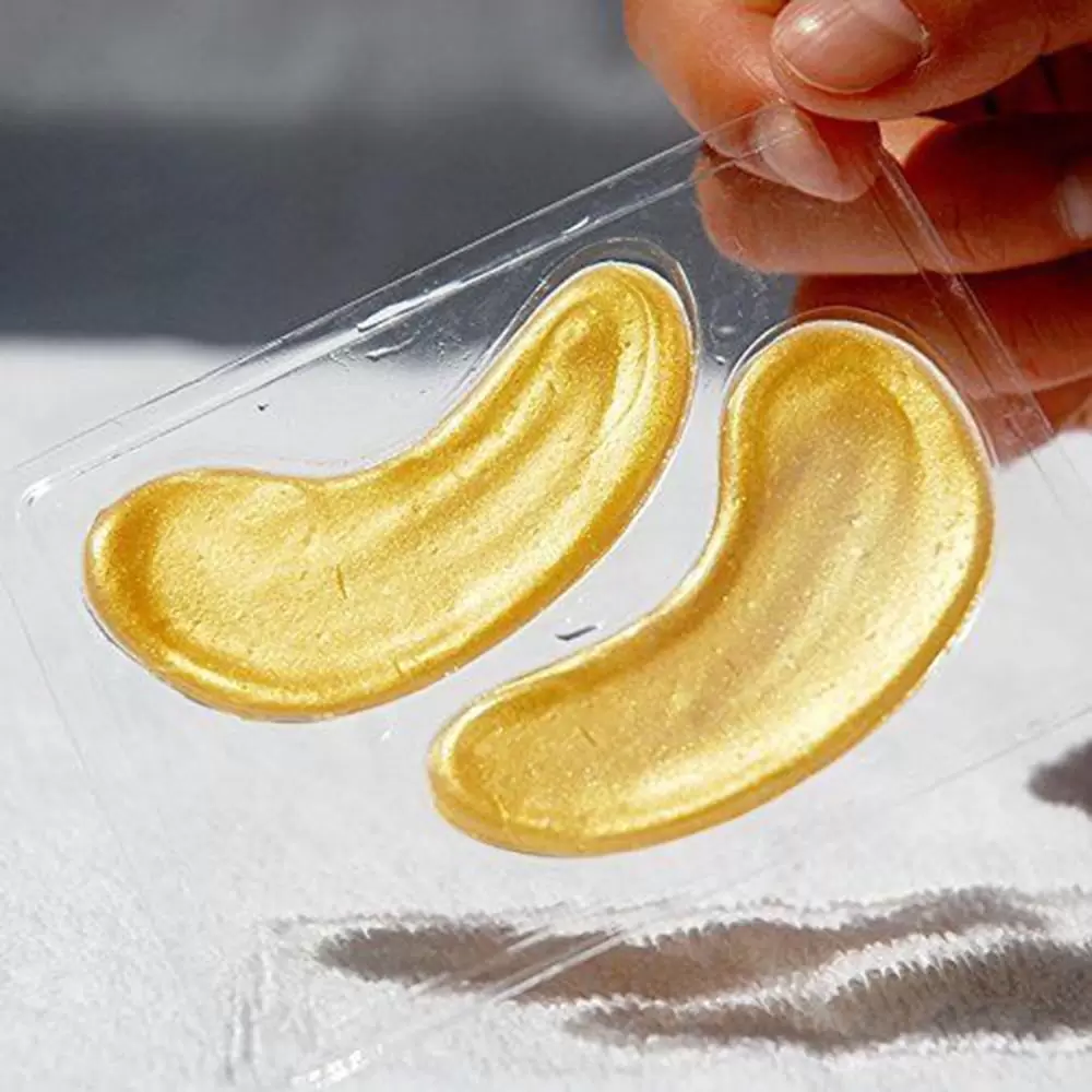 Crystal or Gold Collagen Eye Mask Smooth Wrinkles for Eye Skin Care. No Dark Circles