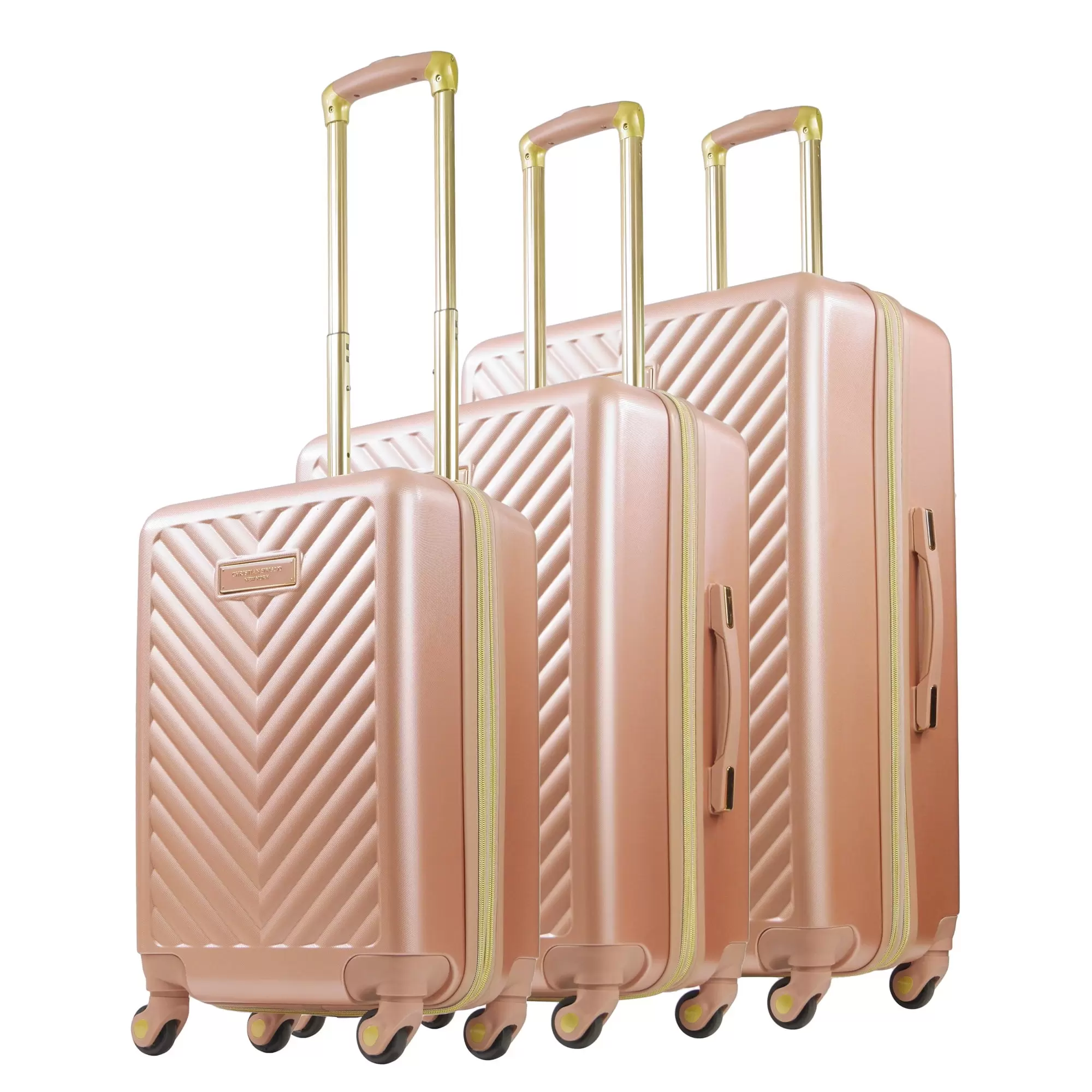 ADDIE HARDSIDE SPINNER 3 PIECE SET Rose Gold