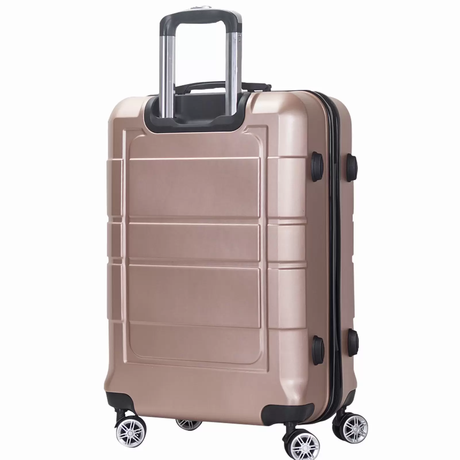 AEDILYS 20 Inch Carry On Luggage. TSA Lock. Travel Suitcase with Spinner Wheel. Gold