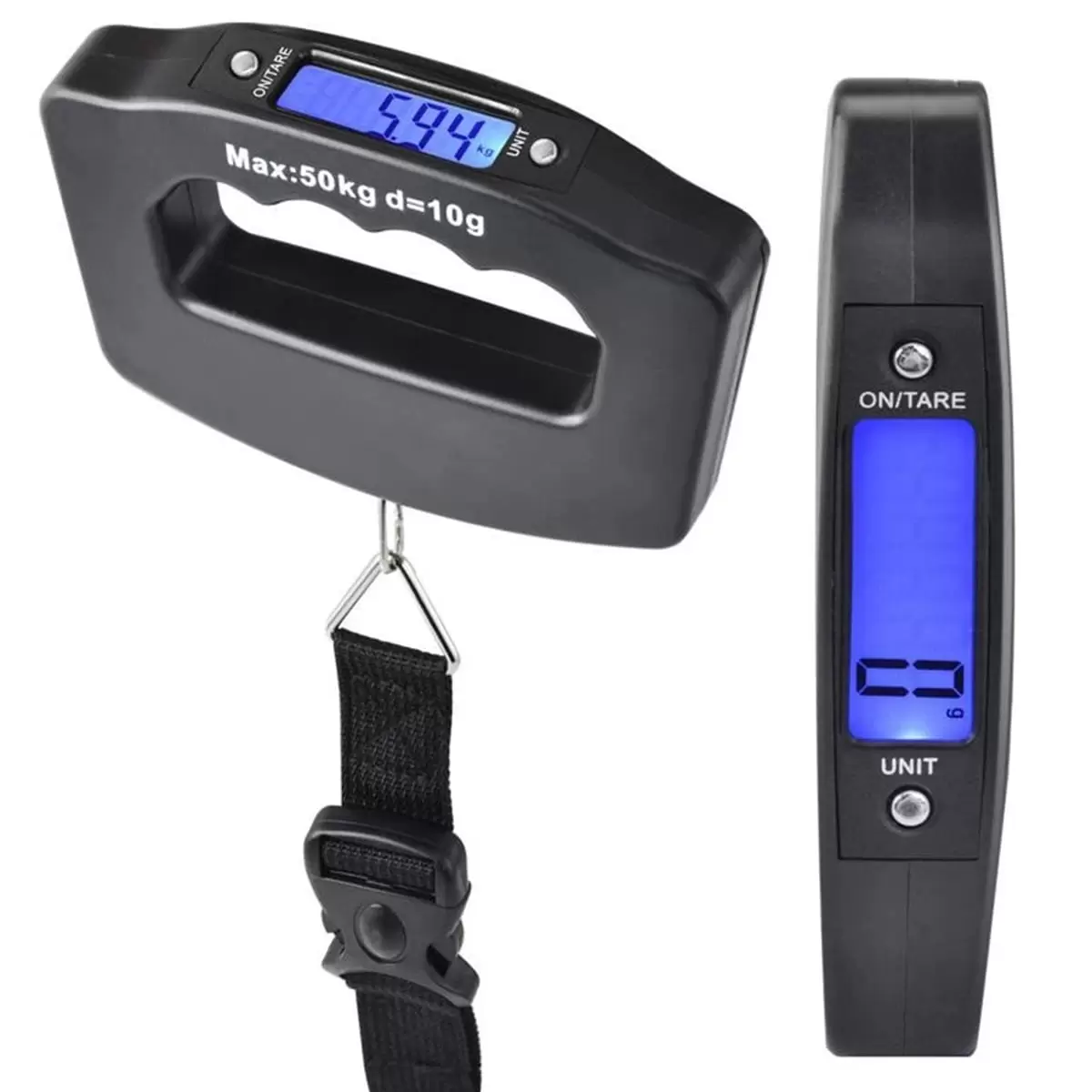 Adifare Luggage Scale.Portable Handheld Suitcase Weight For Travel.Hanging Scales Handheld Electronic Scale with Backlight 110 Pounds