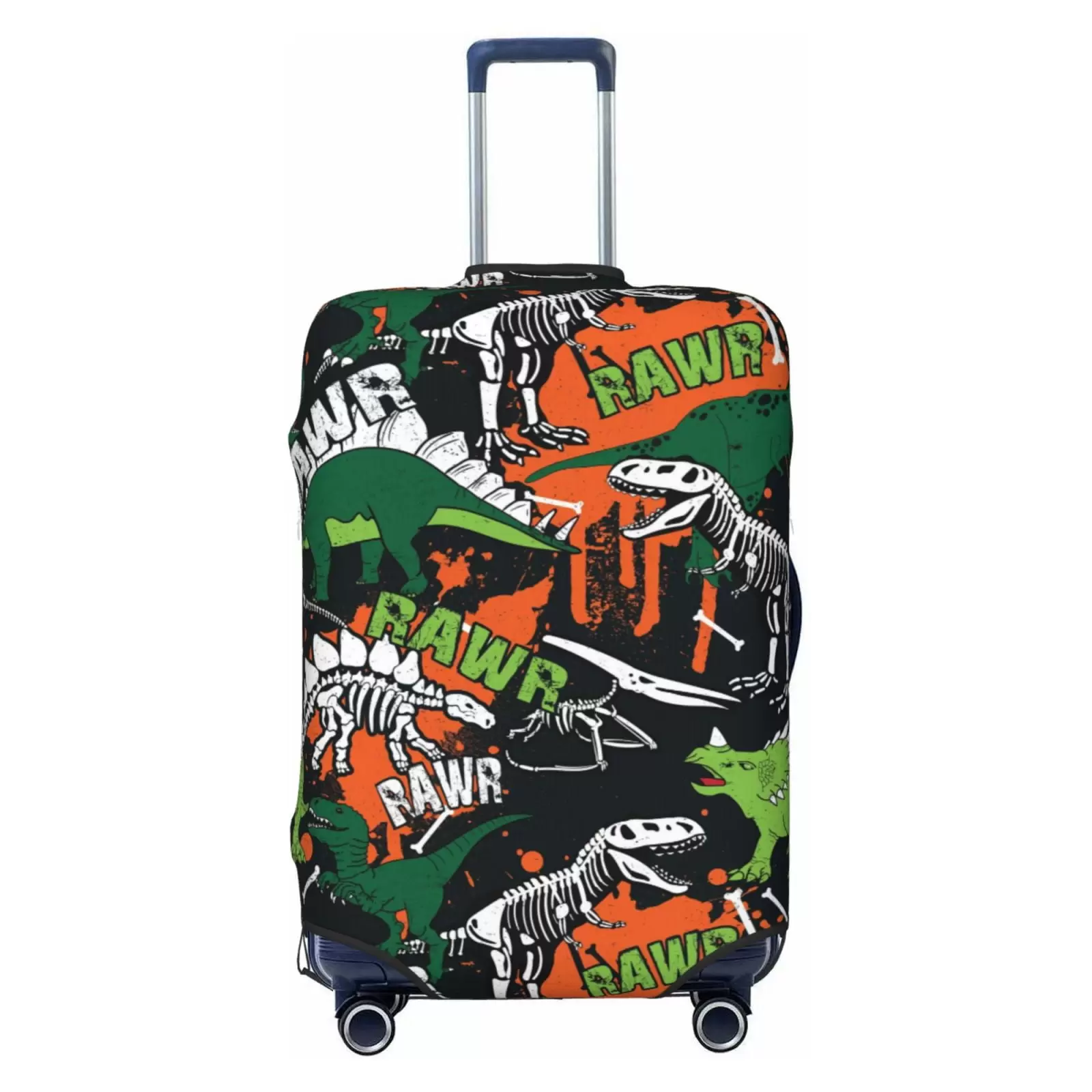 Adobk Dinosaur Skeleton Luggage Protector Suitcase Cover. Stretch Suitcase Cover. Washable Luggage Covers For Suitcase For Women And Men. Travel Accessories-Small