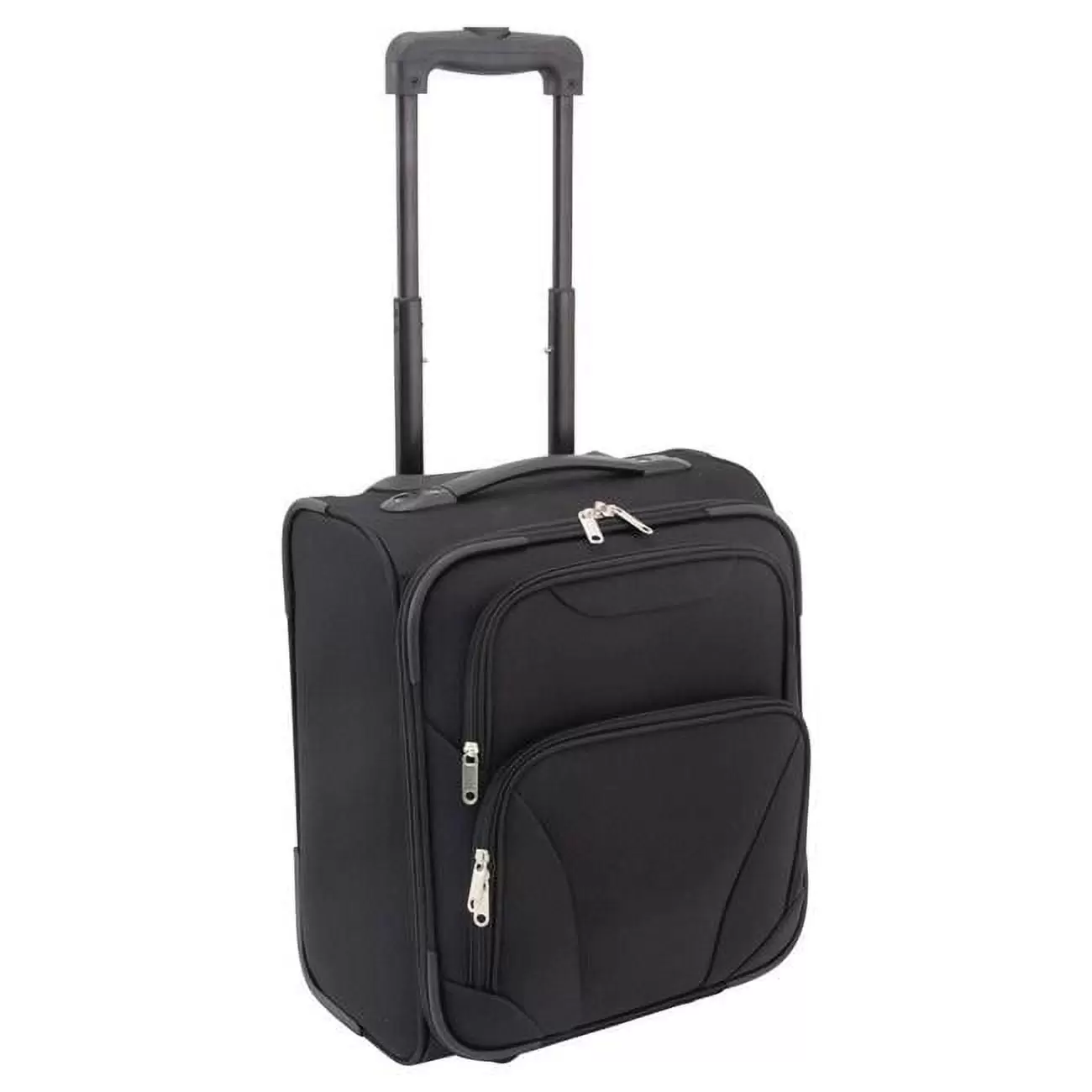 Advantus MRC02262-BK Mercury Luggage Under Seat Roller Bag, Black