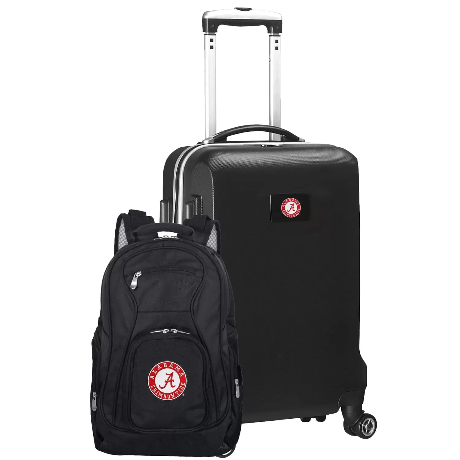 Alabama Crimson Tide Deluxe 2-Piece Backpack and Carry-On Set - Black