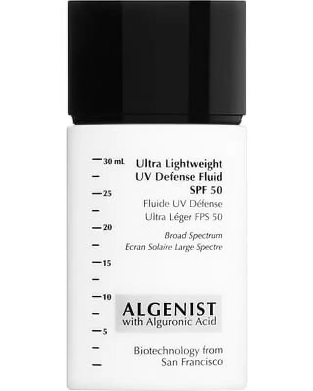 Algenist Ultra Lightweight UV Defense Facial Sunscreen Serum. SPF 50. 1 Oz