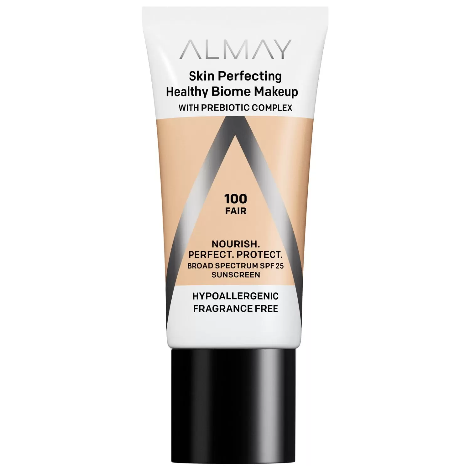 Almay Skin Perfecting Healthy Biome Foundation Makeup. SPF 25. 100 Fair. 1 fl oz