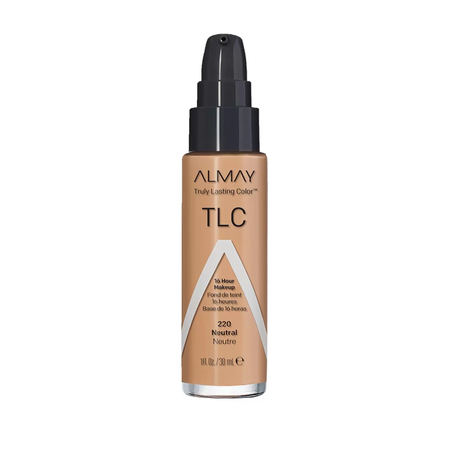 Almay Truly Lasting Color Liquid Foundation Makeup. Longwear Coverage. 220 Neutral. 1 fl oz