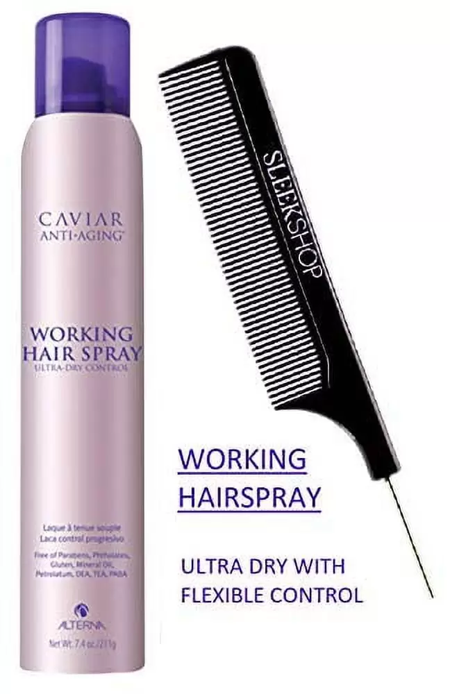 Alterna Caviar Anti-Aging Working Hairspray (Stylist Kit) Ultra-Dry. Hairspray - 7.4 Oz / 211 G - Original Size