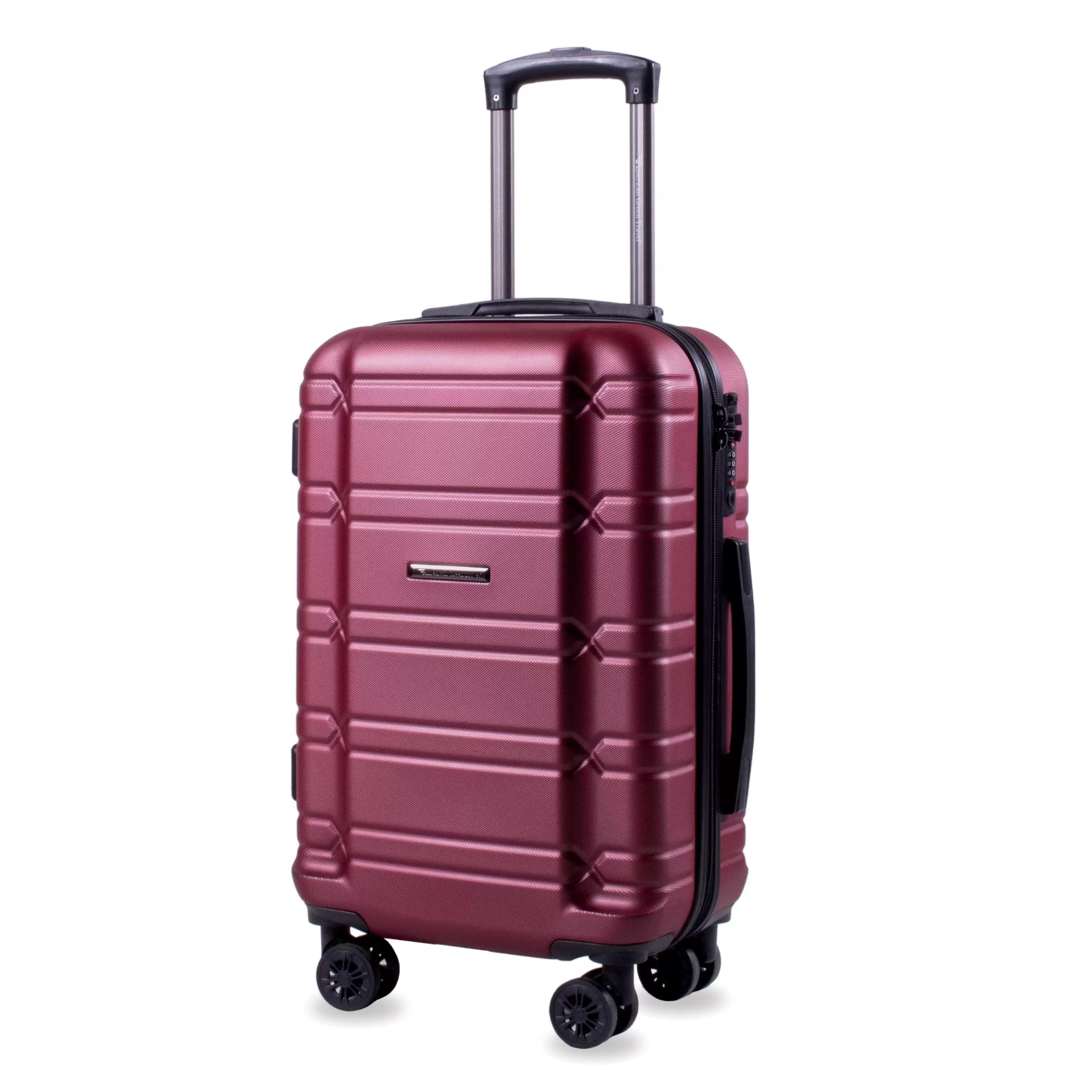 American Green Travel - Allegro S TSA Anti-Theft Carry On Luggage with Spinner Wheels Merlot