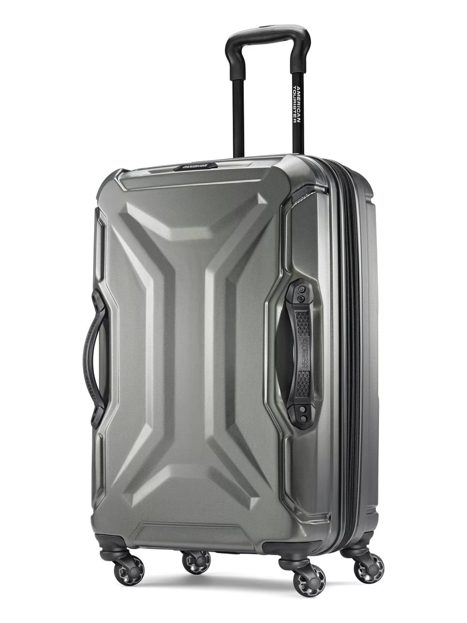 American Tourister Cargo Max 25 Hardside Medium Checked Spinner Luggage Single Piece - Olive