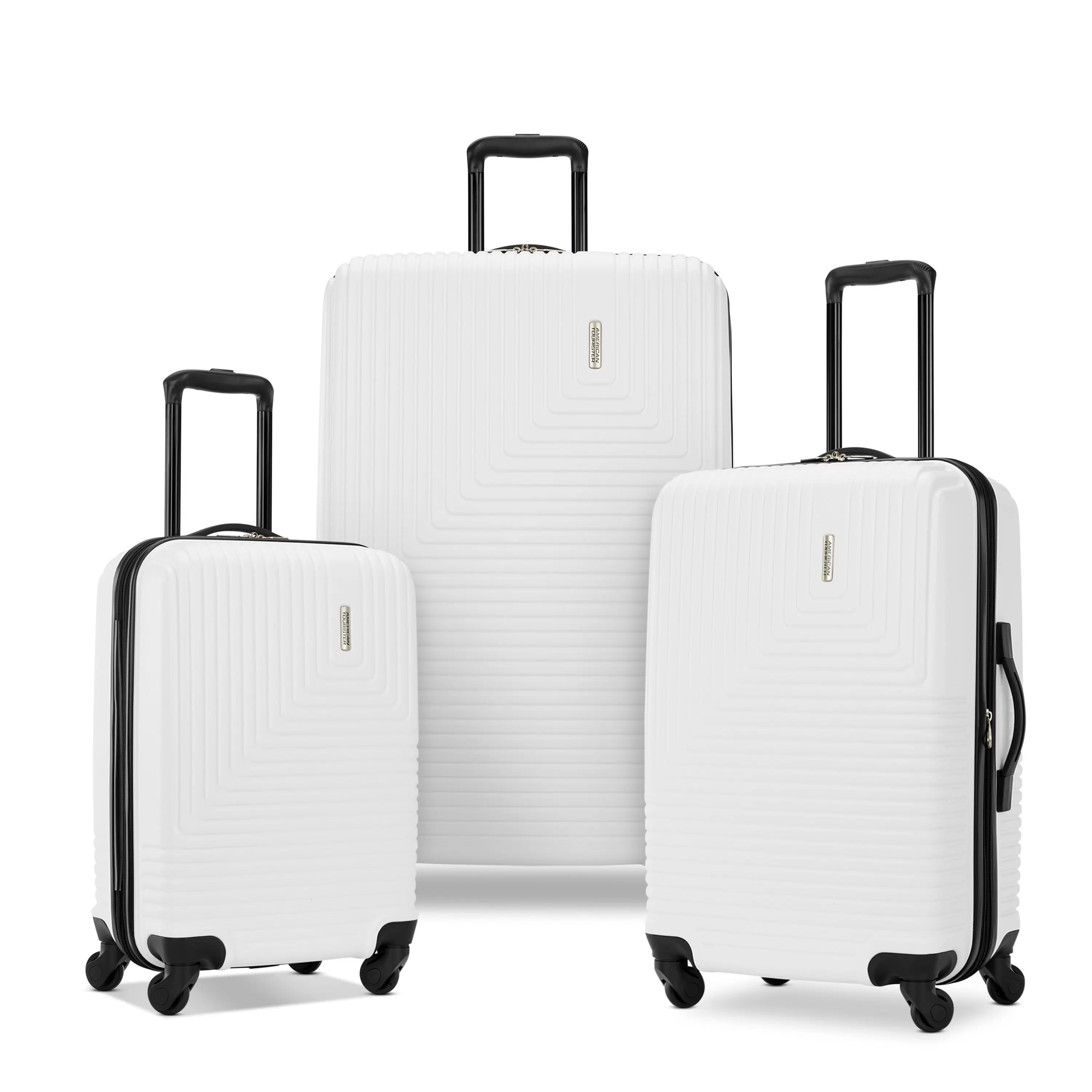 American Tourister Groove 3PC Set (SP20/24/28) Hardside Spinner Luggage-WHITE